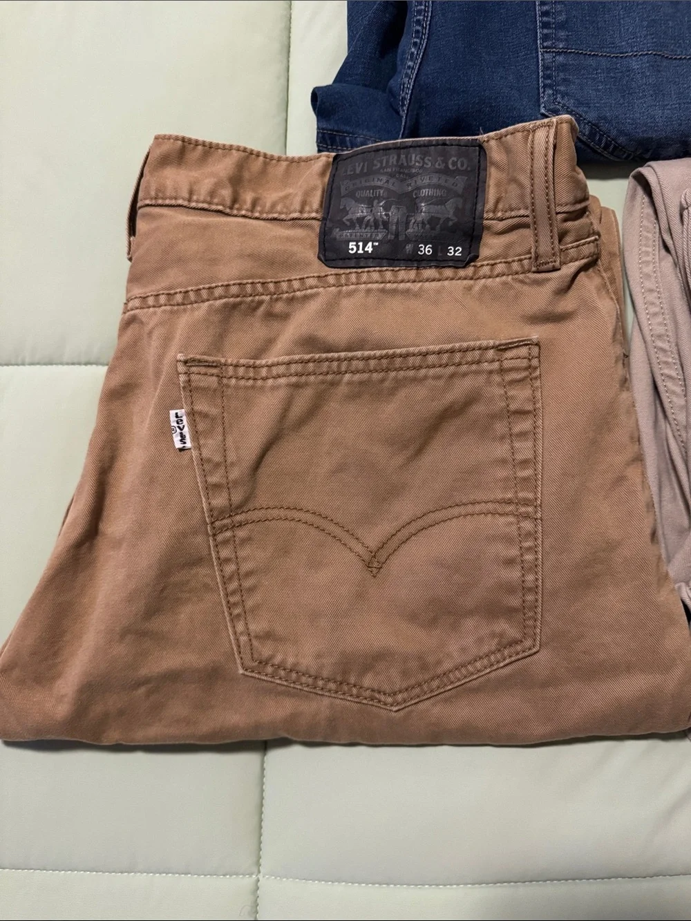 Levi's Men's Jeans Pack - Blue, Tan, Silver, Light Tan.